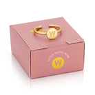 14k Gold Initial Rings - FORM + CONTENT