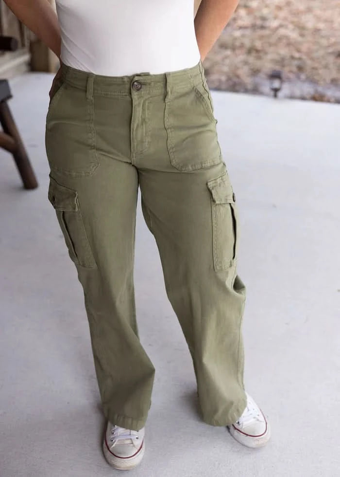 Letter To Juliet Cargo Pants - Green