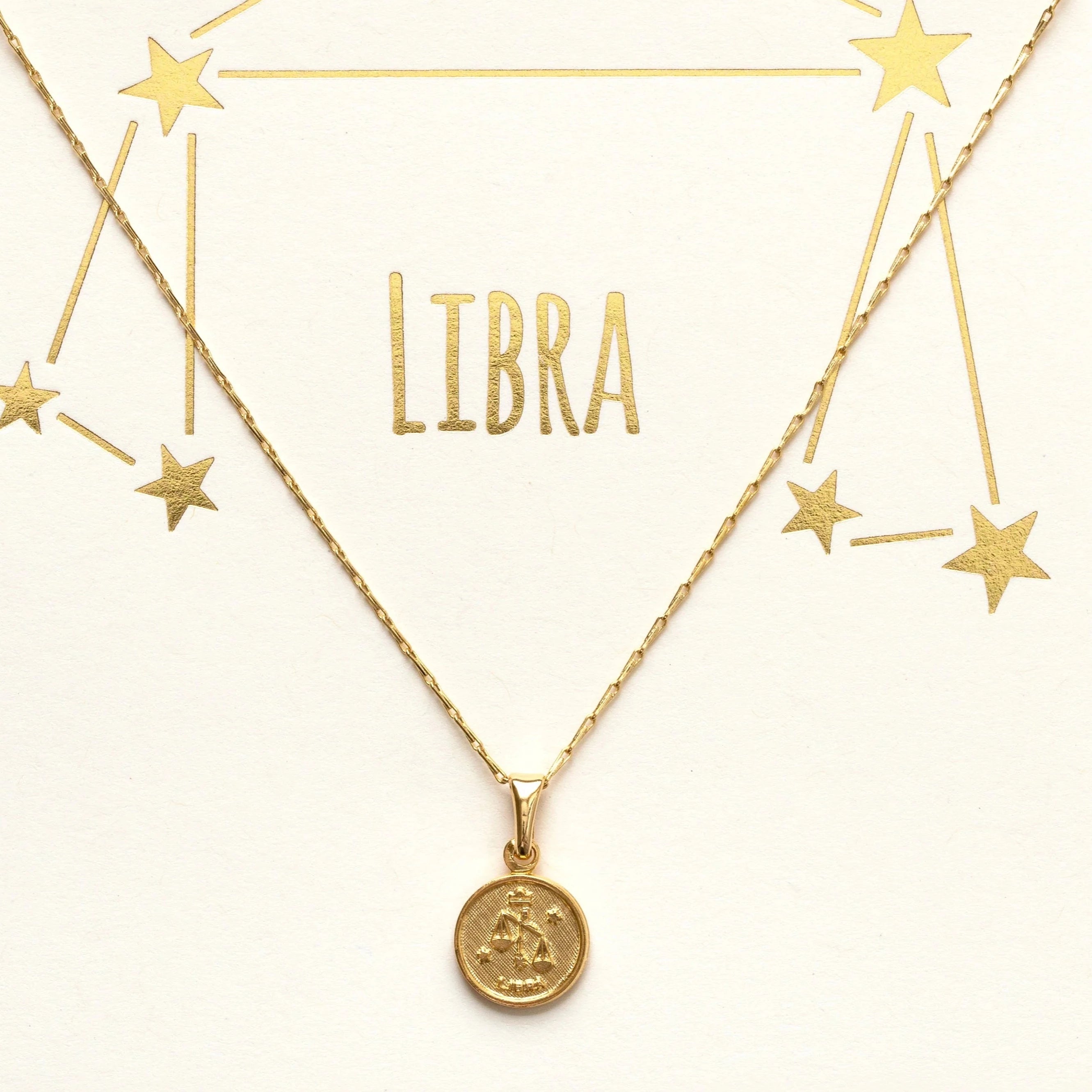 Tiny Zodiac Pendant Necklace - FORM + CONTENT