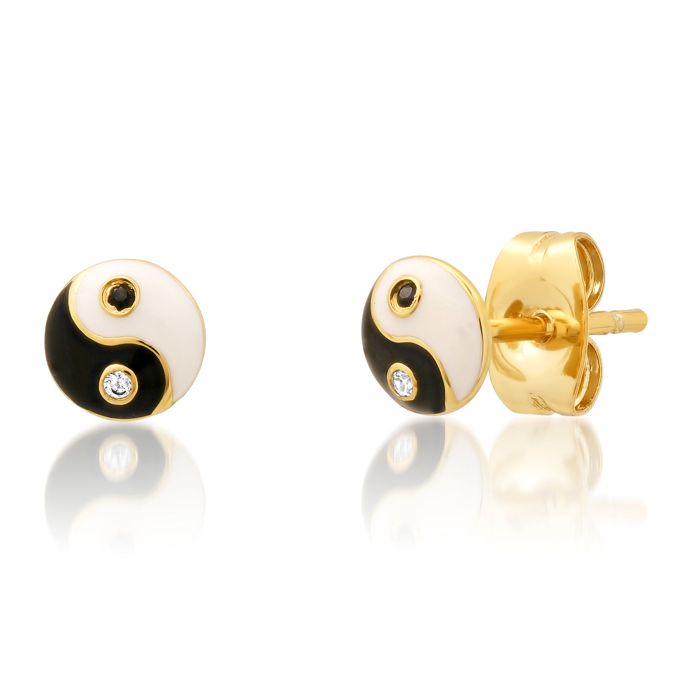 Yin Yang Dome Earrings - FORM + CONTENT