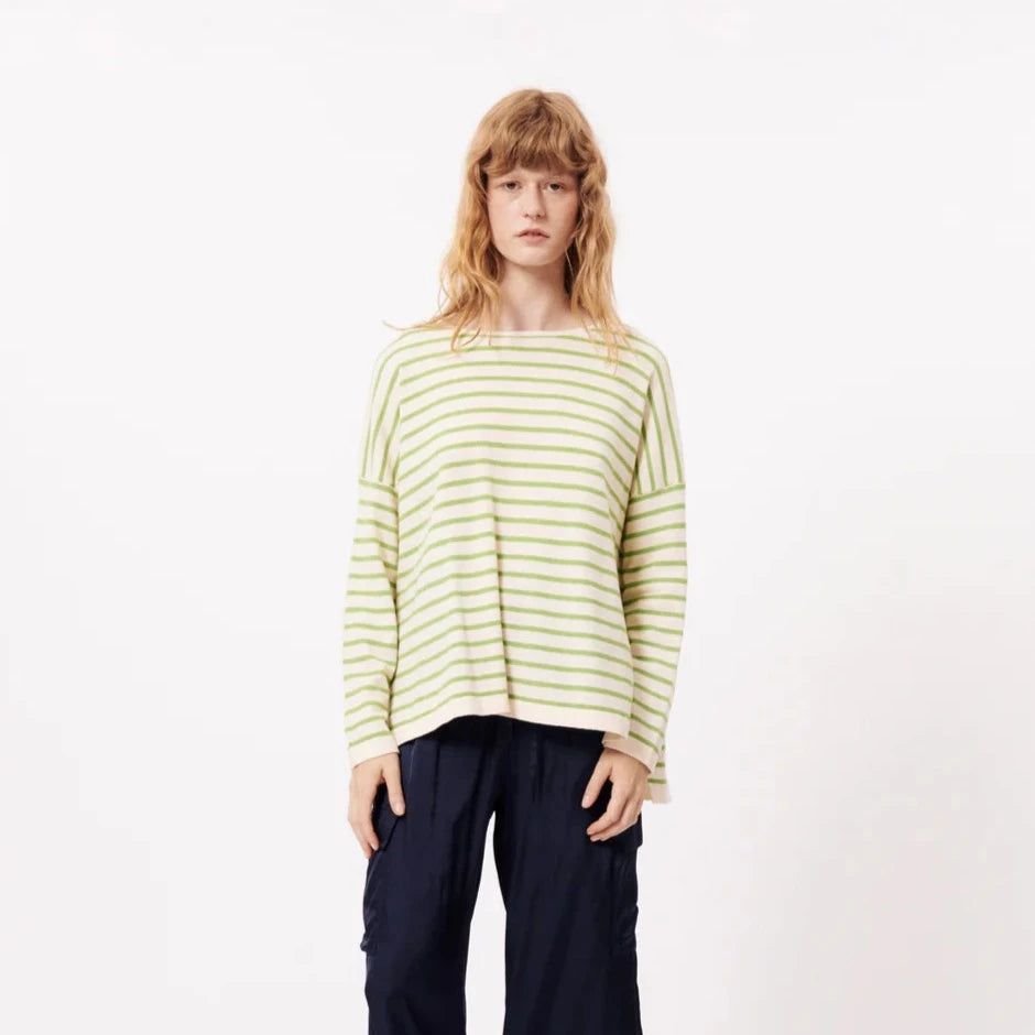 Eileen Green Stripe Sweater - FORM + CONTENT