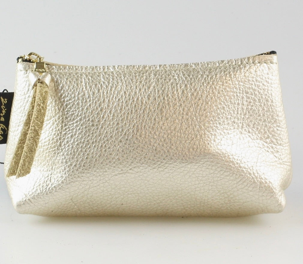 Metallic Makeup Clutch - gold - FORM + CONTENT