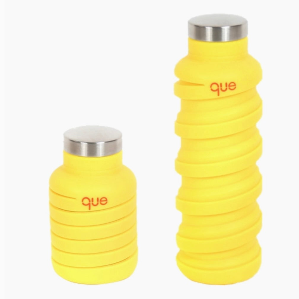 Expandable water yellow bottle metal top