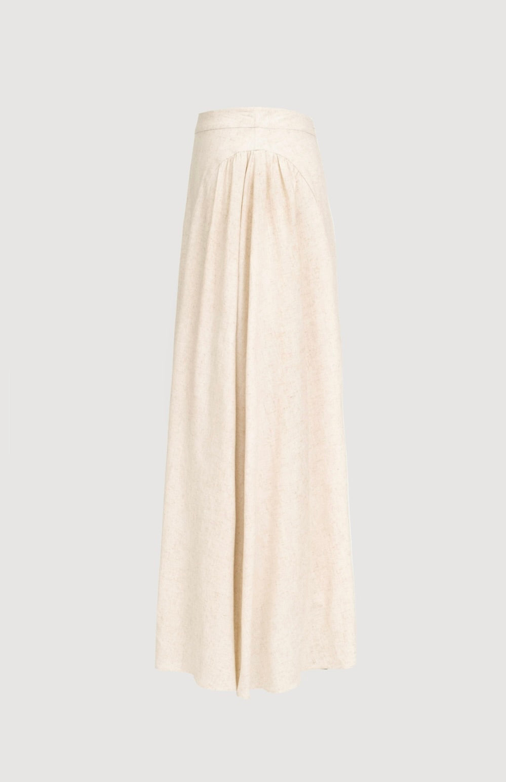 Moon River Natural Midi Skirt with a natural beige color and a flattering midi length