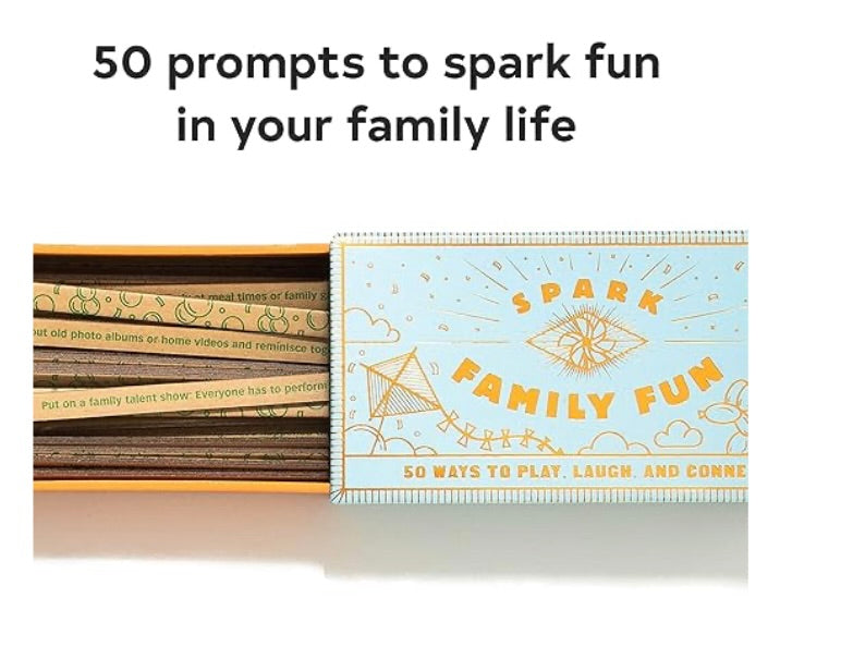 Product packaging with text with fun in your family life.