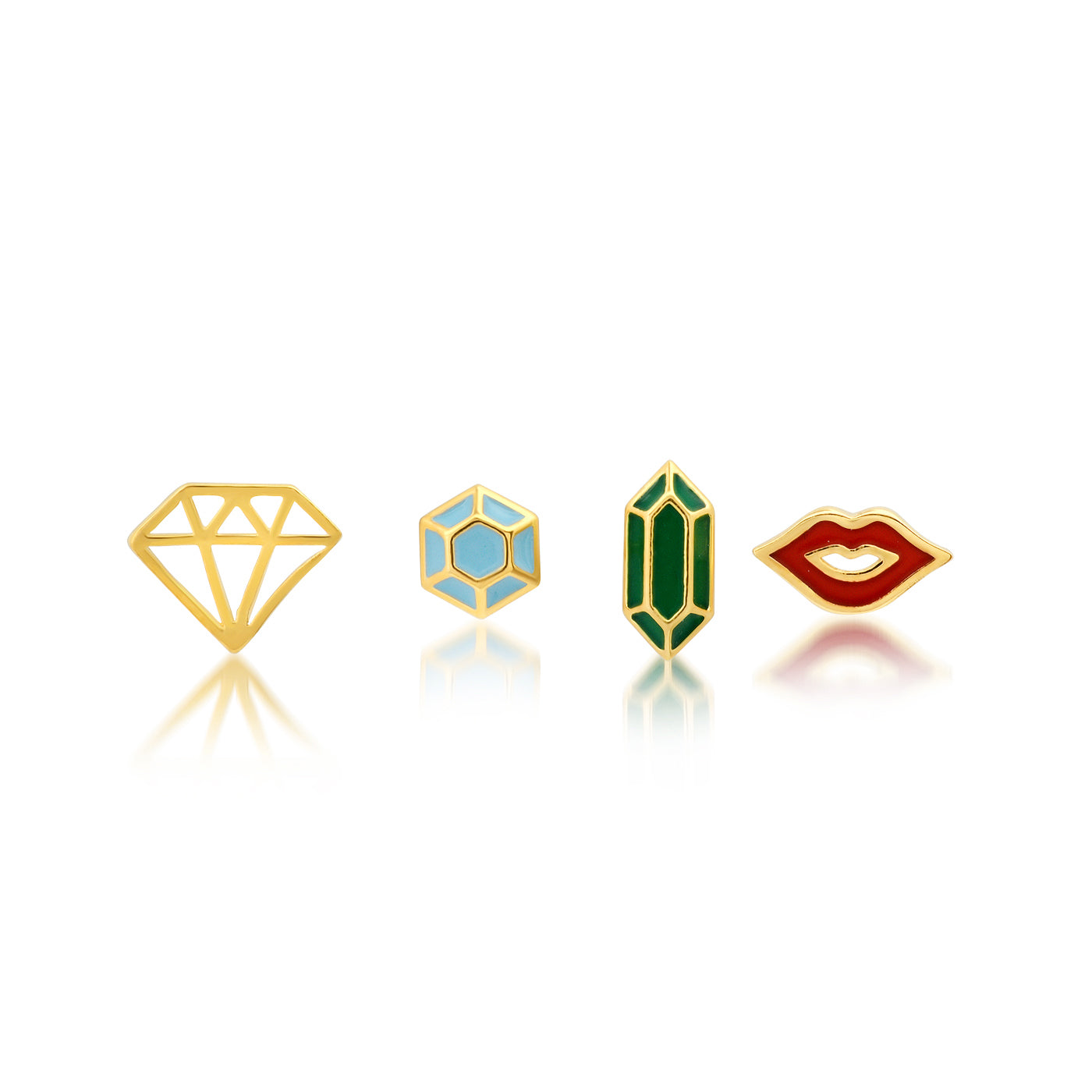 Four Set Stud Earrings - FORM + CONTENT