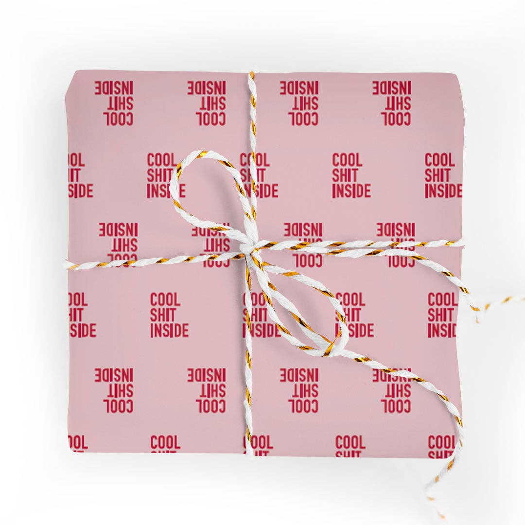 Cool Shit Inside Wrapping Paper - FORM + CONTENT