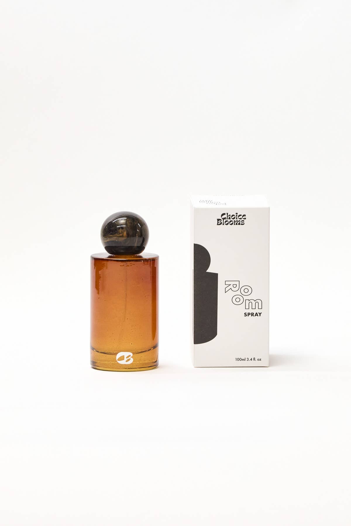 Perfume bottle and packaging on a white background