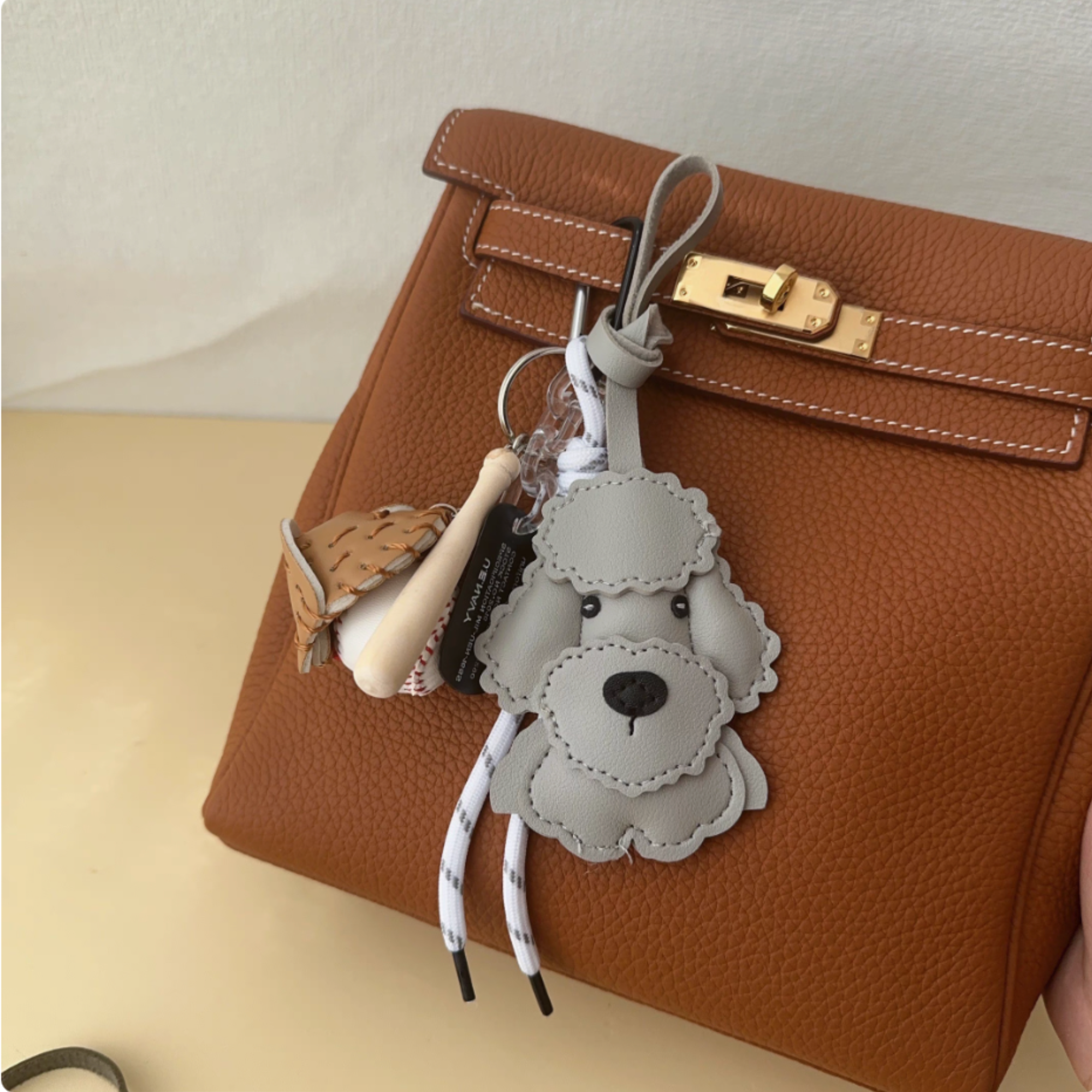 Handcrafted Poodle Bag Charm