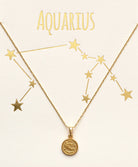 Tiny Zodiac Pendant Necklace - FORM + CONTENT