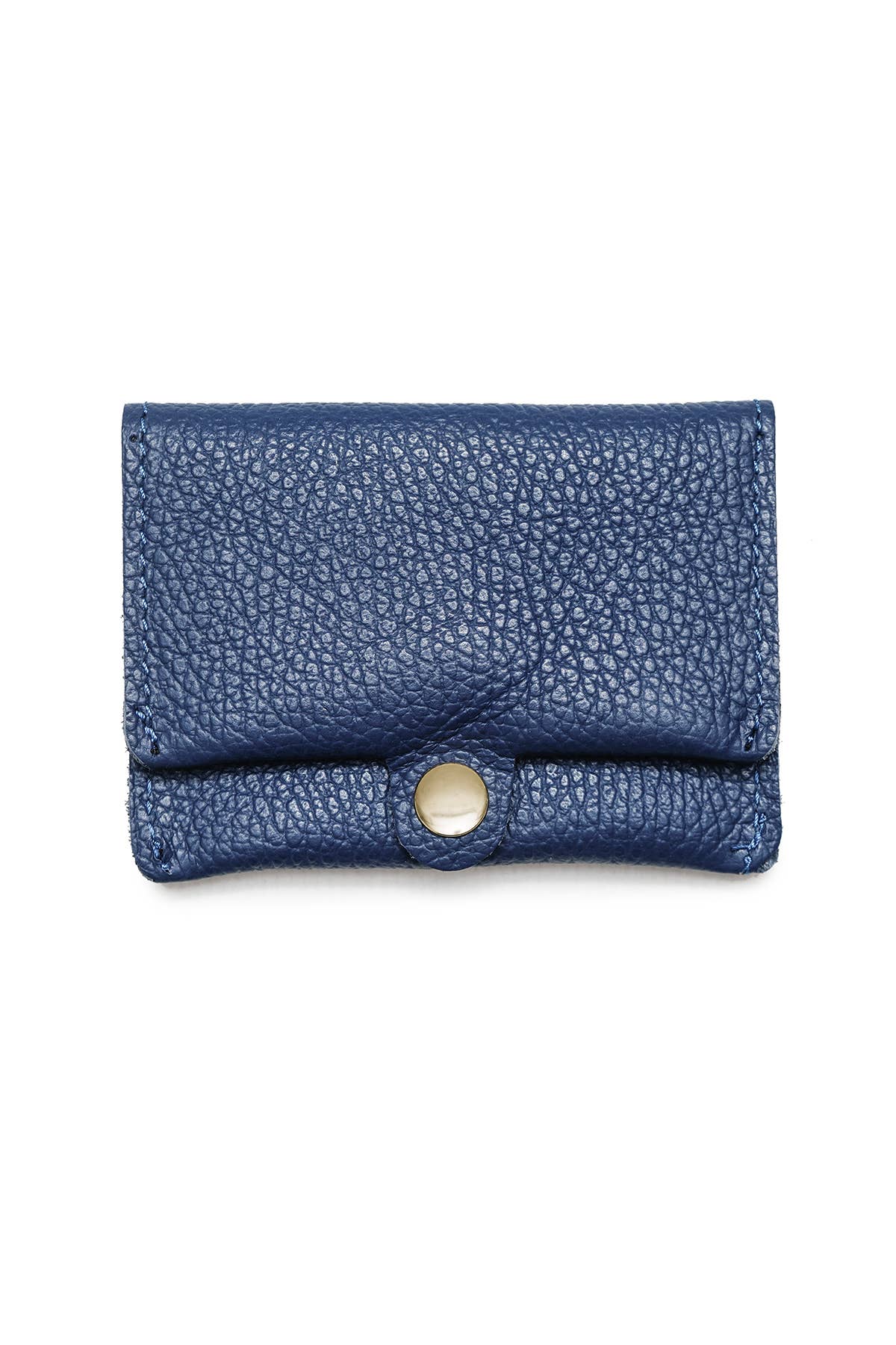 Erine Graine Leather Wallet Navy