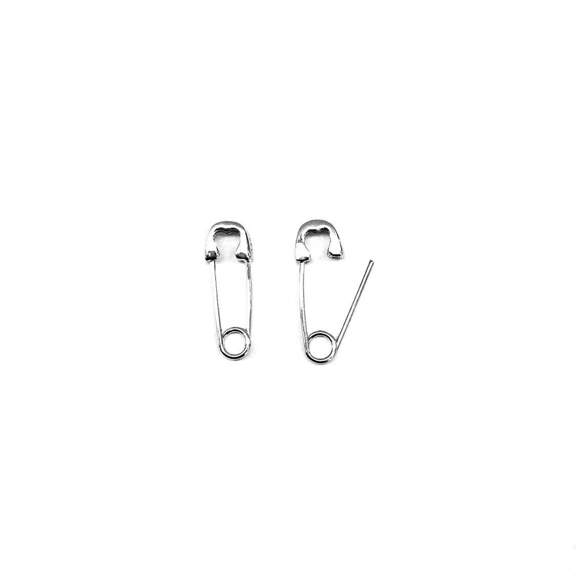 Mini Safety Pin Earrings