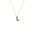 Initial Balloon Bubble 18K Gold Necklace: B / Gold Filled - FORM + CONTENT