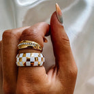 Ronnie Checkerboard Ring - FORM + CONTENT