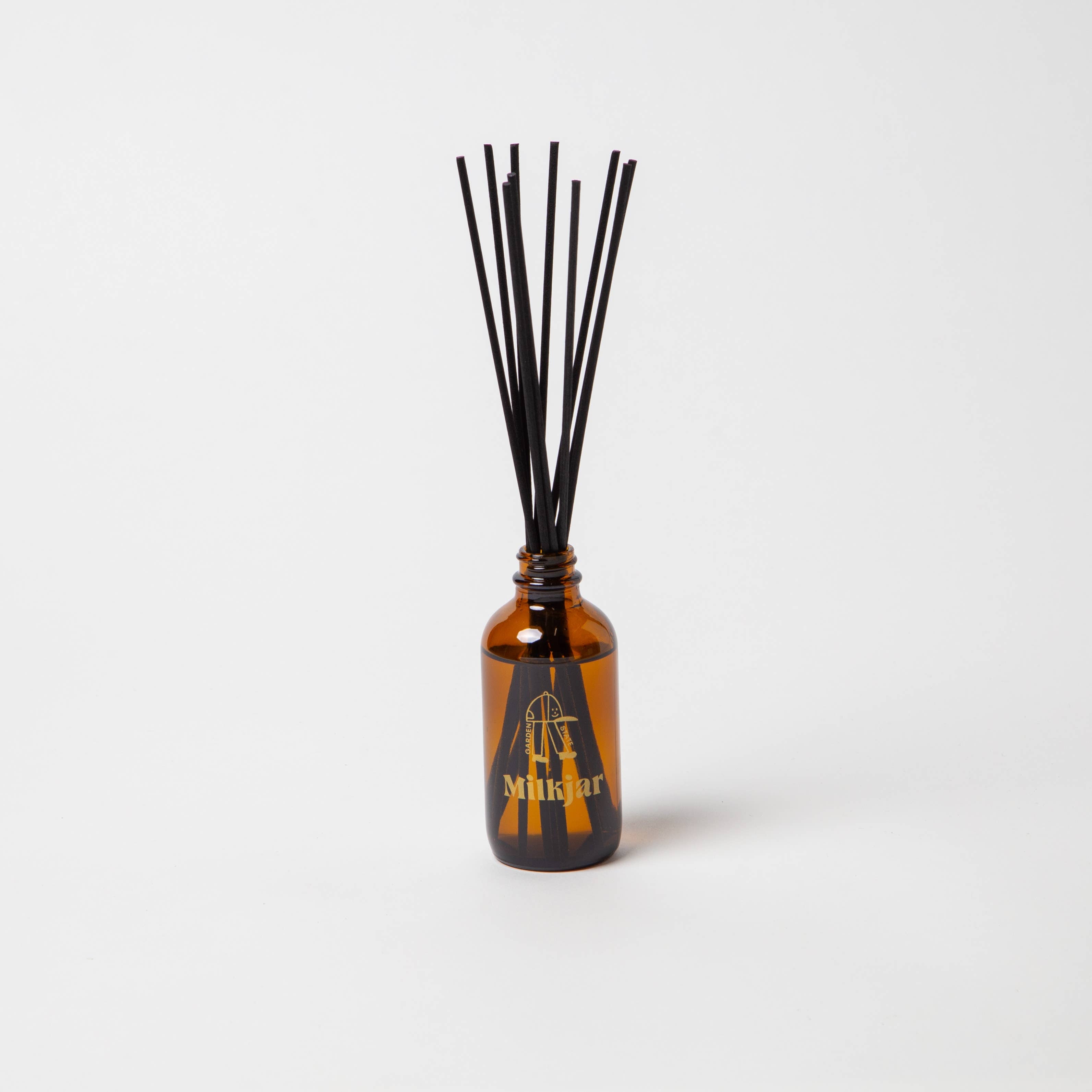 Aesthetic cute Reed diffusers unique artist design in Smokey glass bottle 