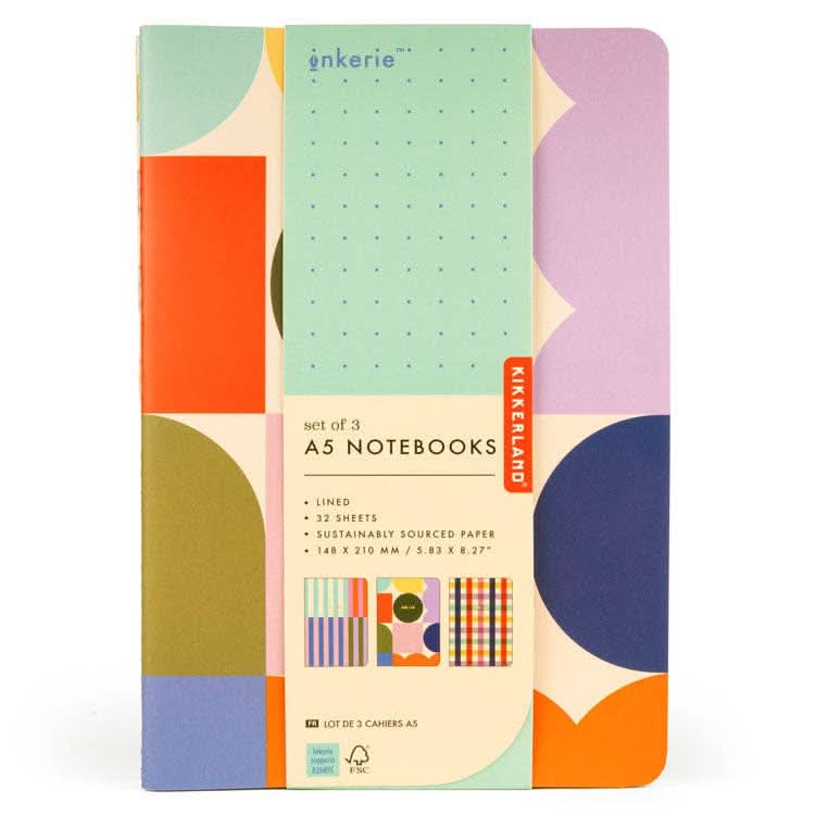 Notebook with colorful design 
