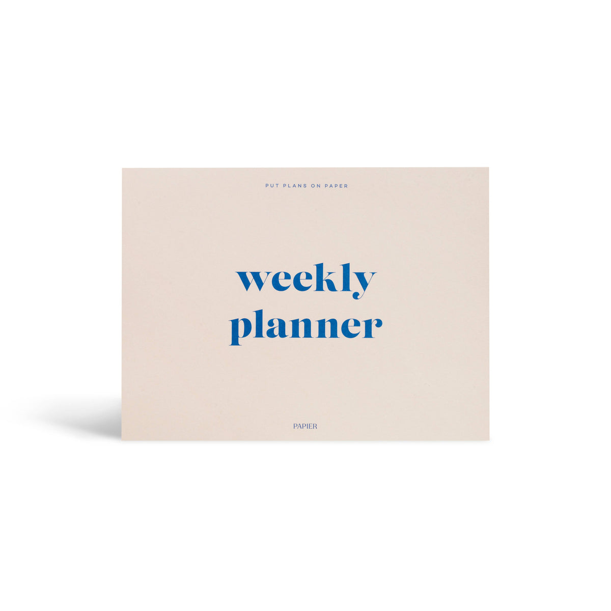 Weekly Undated Desk Planner