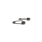 Mini Safety Pin Earrings - Black - FORM + CONTENT