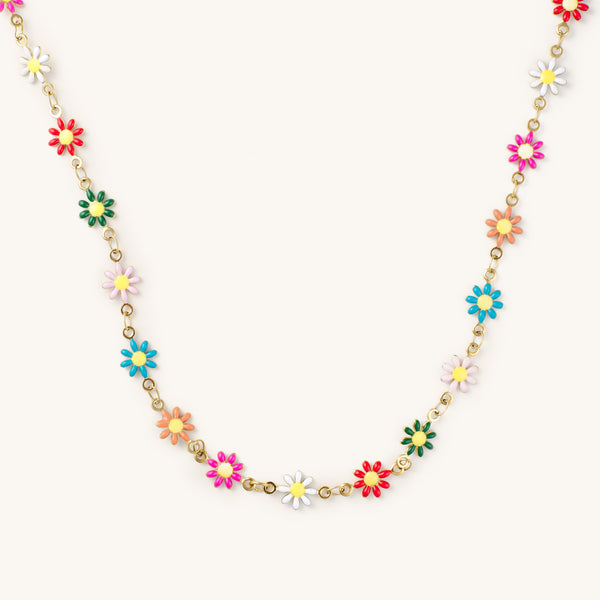 Nikki Smith - 14k Gold Daisy Chocker Necklace - FORM + CONTENT