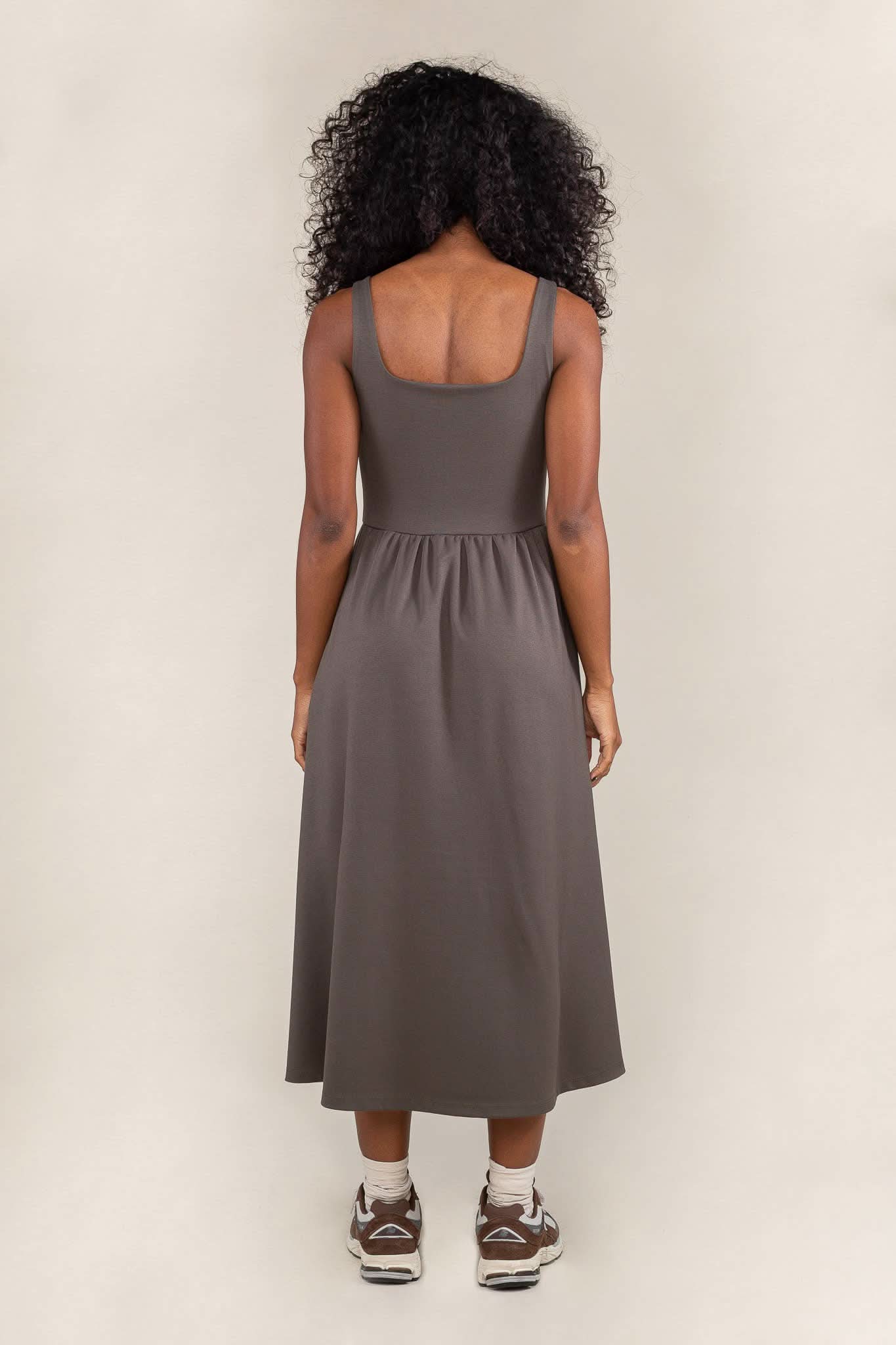 midi dress with sleeves