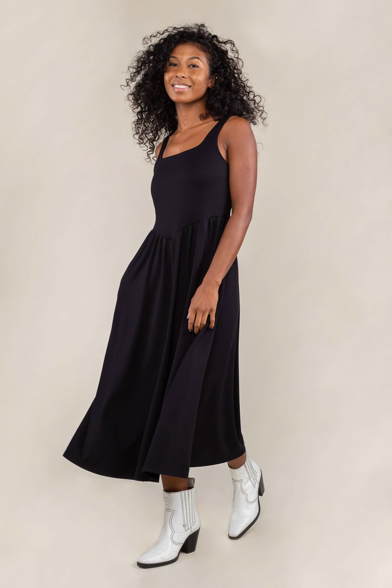 olive midi dress