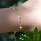 Silver Pearl Bead Bracelet - FORM + CONTENT