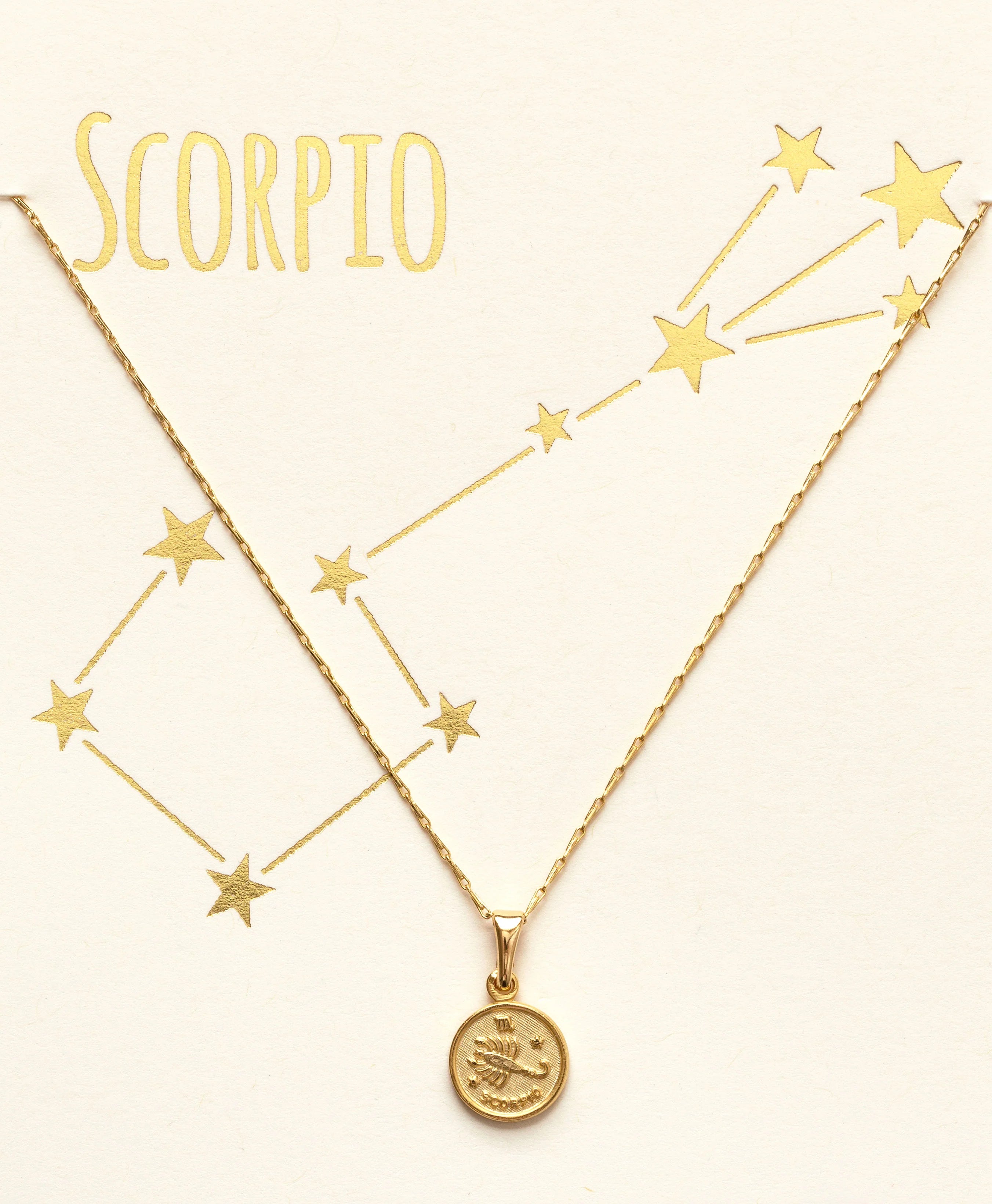 Tiny Zodiac Pendant Necklace - FORM + CONTENT