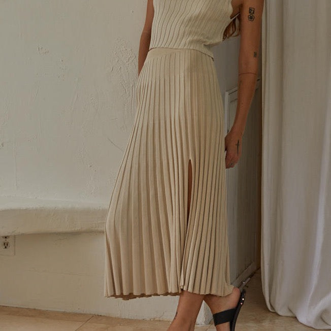 Vicky Pleated Skirt - FORM + CONTENT