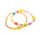 Malibu Sugar - Smiley Beaded & Gold Bracelet - FORM + CONTENT