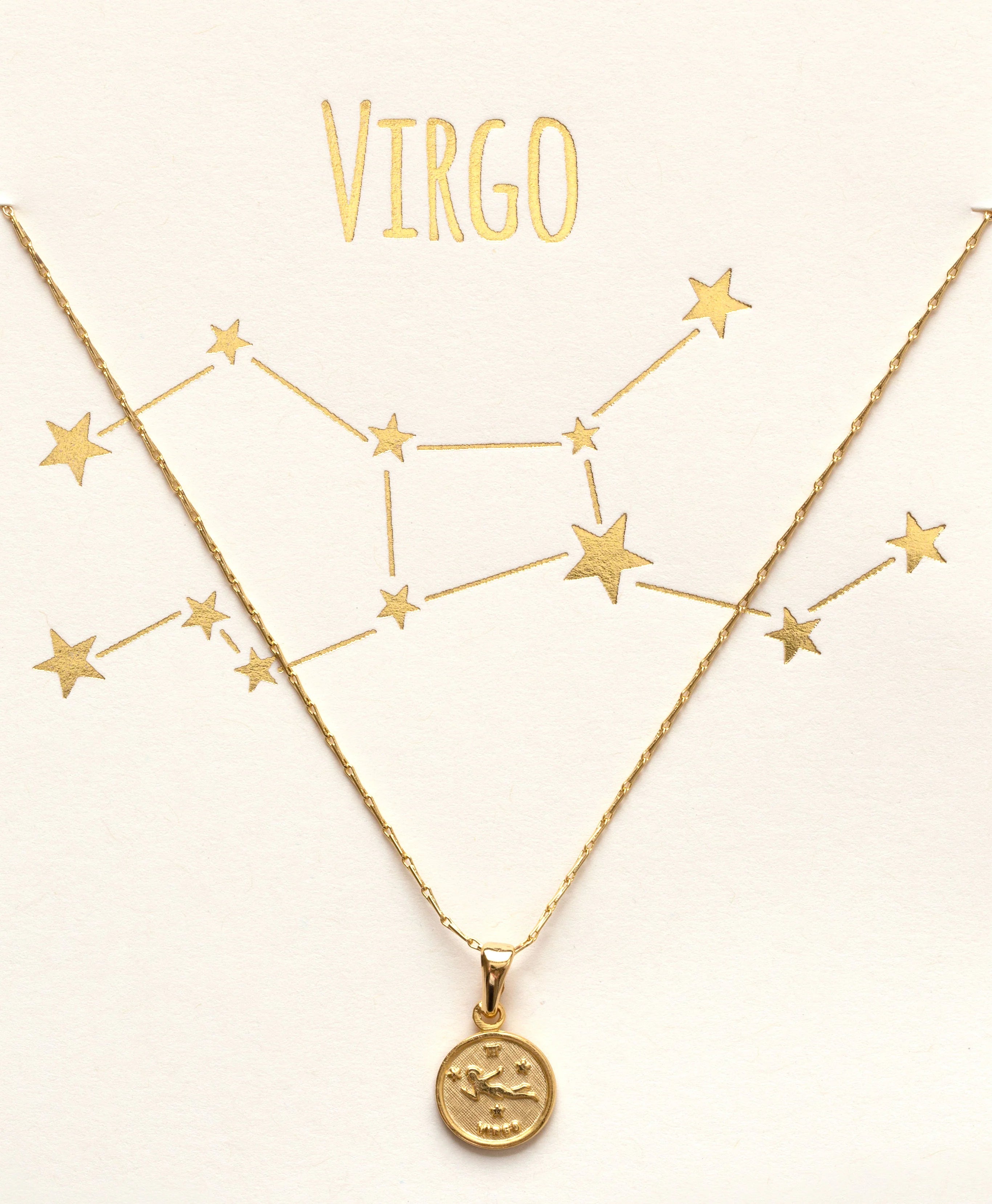 Tiny Zodiac Pendant Necklace - FORM + CONTENT