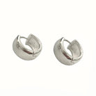 Nikki Smith - Silver Mini Chunky Hoops - FORM + CONTENT