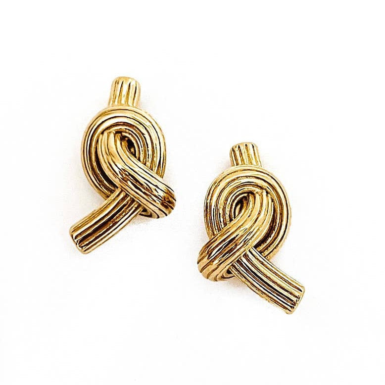 Empeni Knot Stud Earrings - FORM + CONTENT