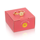 14k Gold Initial Rings - FORM + CONTENT