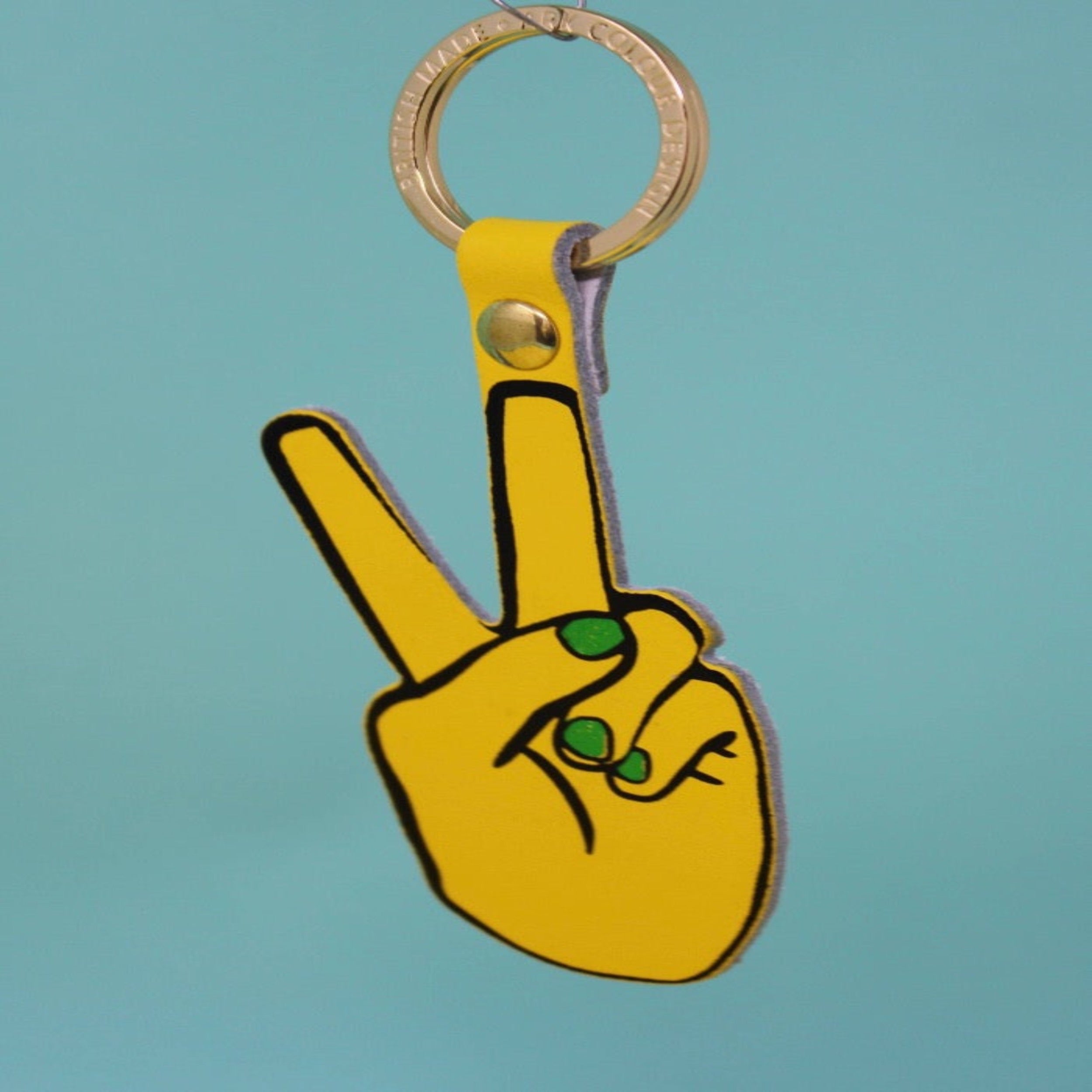 Leather Peace Keychain - FORM + CONTENT