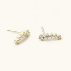 Tully Micro Bar Stud Earrings - FORM + CONTENT