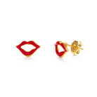 Red Lips Stud Earrings - FORM + CONTENT