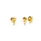 Tiny Mushroom Stud Earrings - FORM + CONTENT