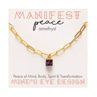 Gold Plated Manifesting Bracelet- Amethyst - FORM + CONTENT